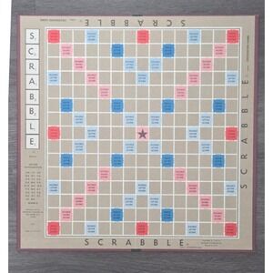Vintage 1948 Selchow & Righter Scrabble Replacement Game Board‎ Only